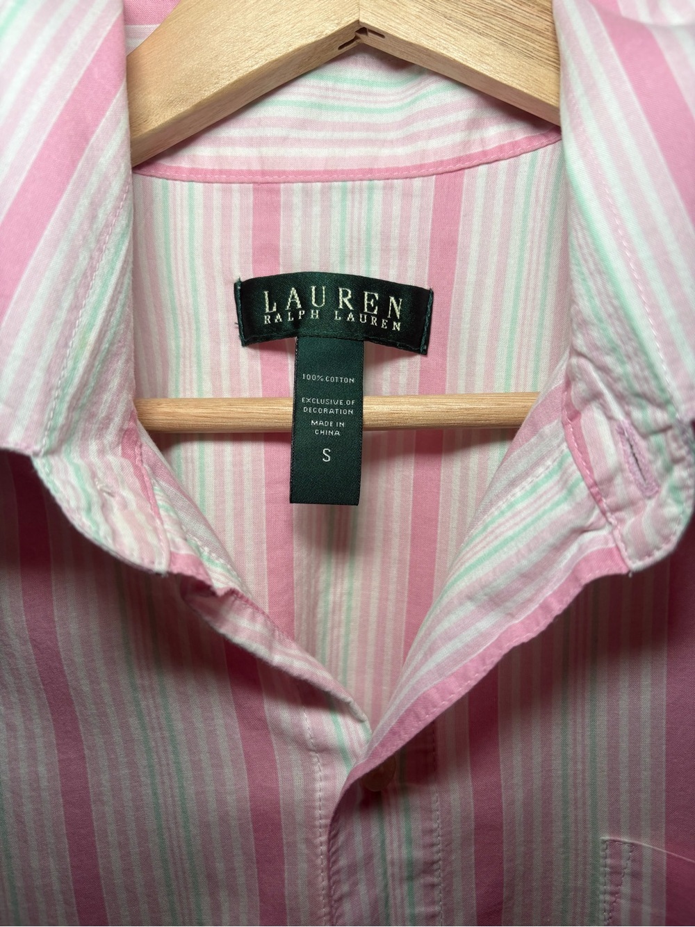 Lauren Ralph Lauren Pink Stripe Button Down Shirt Dress | Coastal Preppy Tunic - Picture 3 of 9
